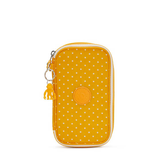 Kipling 50 Pens Printed Case Väska Gula | SE 1320RV